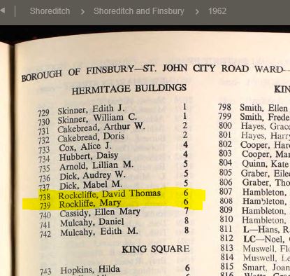 Electoral Roll entry